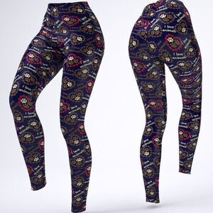 I Love Animals Leggings New